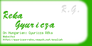 reka gyuricza business card